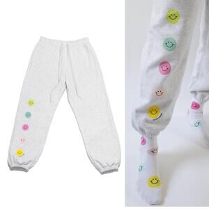 Frasier Sterling Smiley Gal‎ Sweatpants Gray Size Small